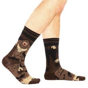 New Bigfoot Cryptid Cotton Blend Socks (Unisex Sizing)